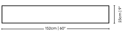 152x23cm plank size diagram