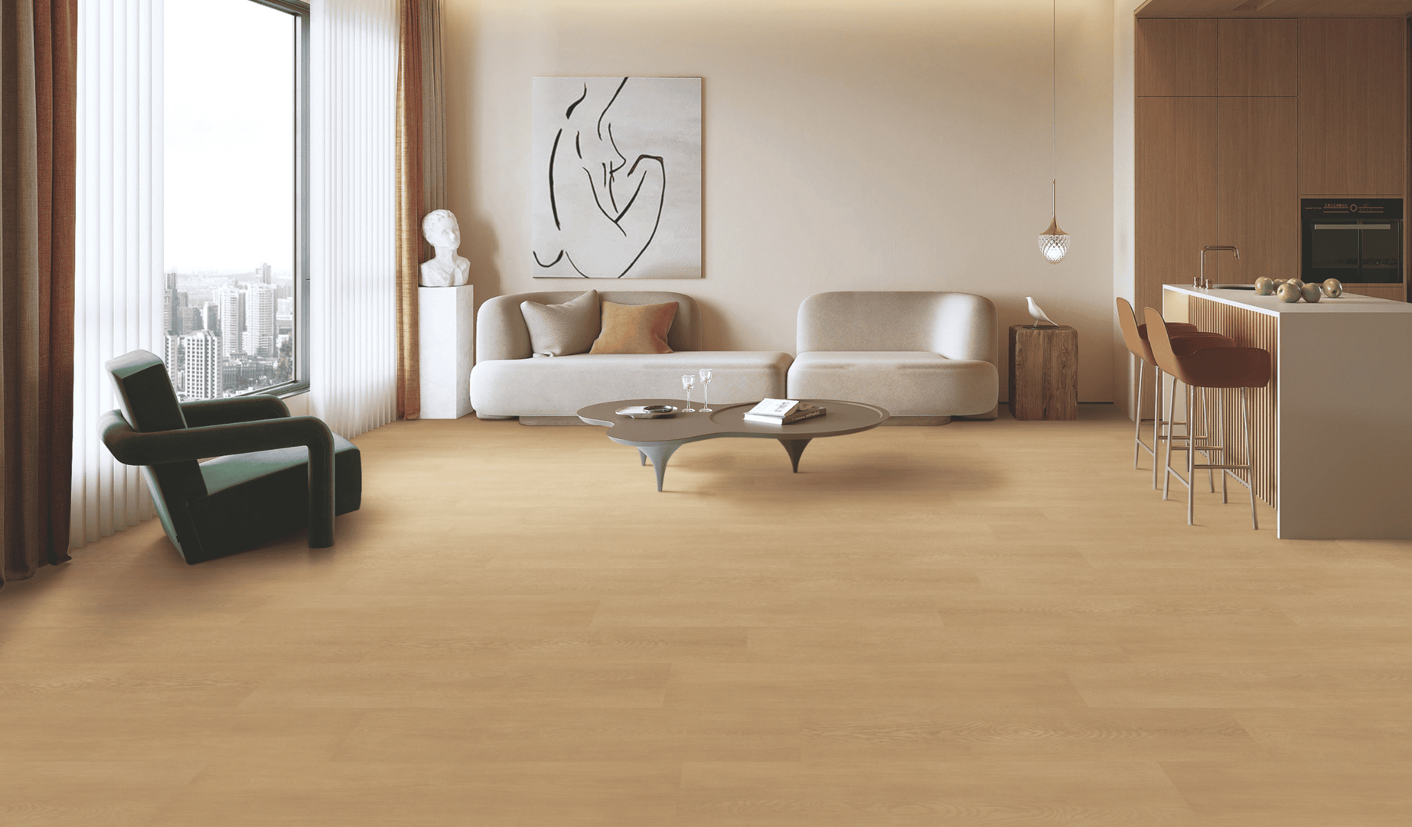 Vinyl Flooring Trends 20245 - Light, neutral colours, extra-length planks and more.